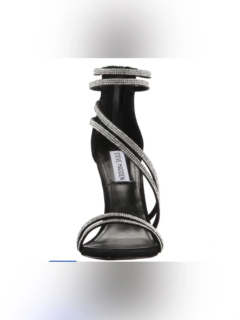 STEVE MADDEN Rhinestone Crystal-Strap Stiletto Sandals
